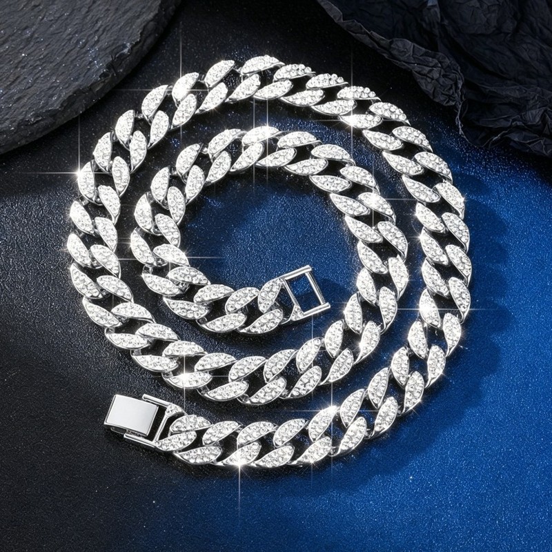 Men'S Grooming House - Alloy Round Gold Hip-Hop Necklace Jewelry,
