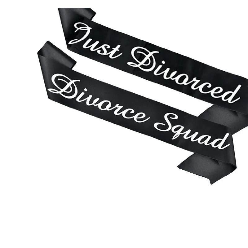 Men'S Grooming House - Just Divorced Divorce Squad Sash Divorced