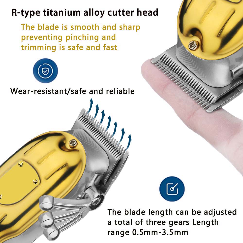 Professional Hair Clippers for - Beard Trimmer Cordless recension och pris
