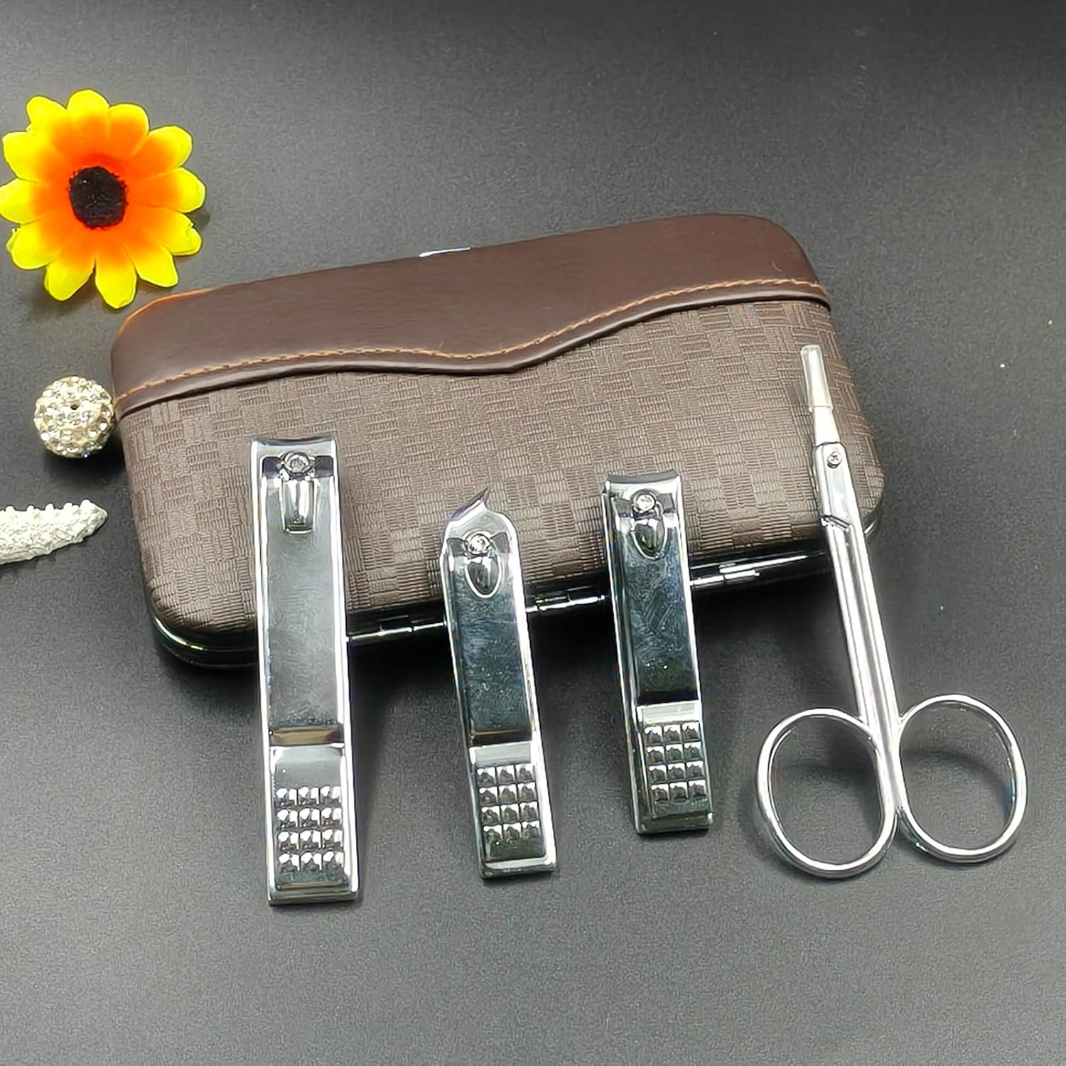 Manicure Set for Men and Women - Mens Grooming Kit Case recension och pris