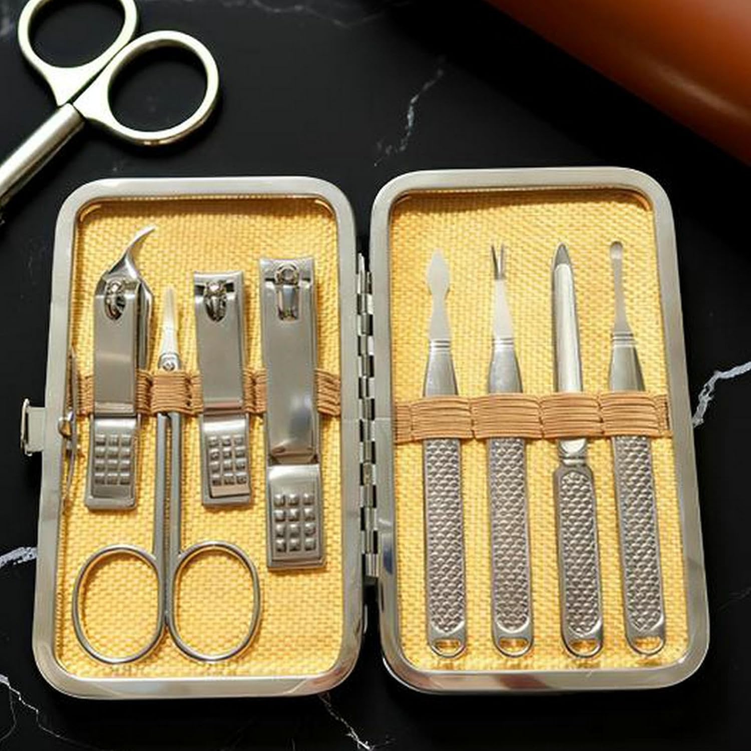 Manicure Set for Men and Women - Mens Grooming Kit Case recension och pris