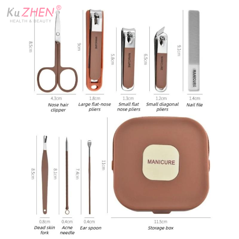 Nail Care Kit Anti-Splatter Ma - Mens Grooming Kit Case recension och pris