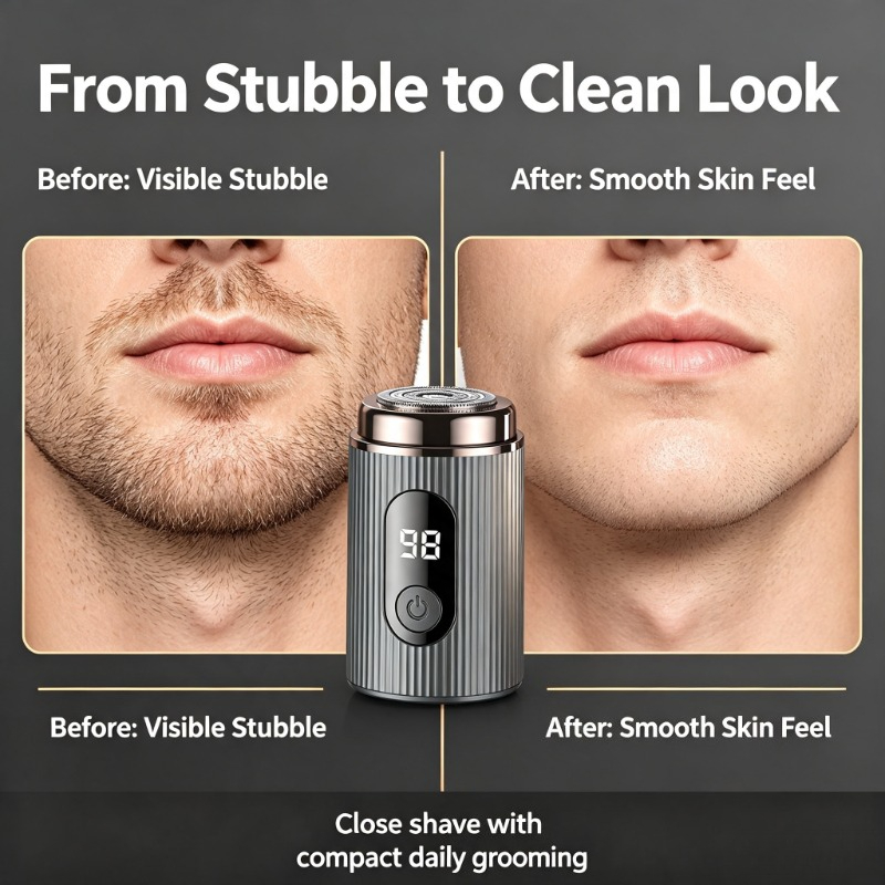 2026 Mini Electric Shaver Port - Mens Grooming Travel Kit recension och pris