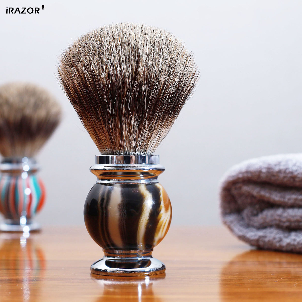 iRAZOR Silvertip Shaving Brush - Mens Grooming Barber recension och pris