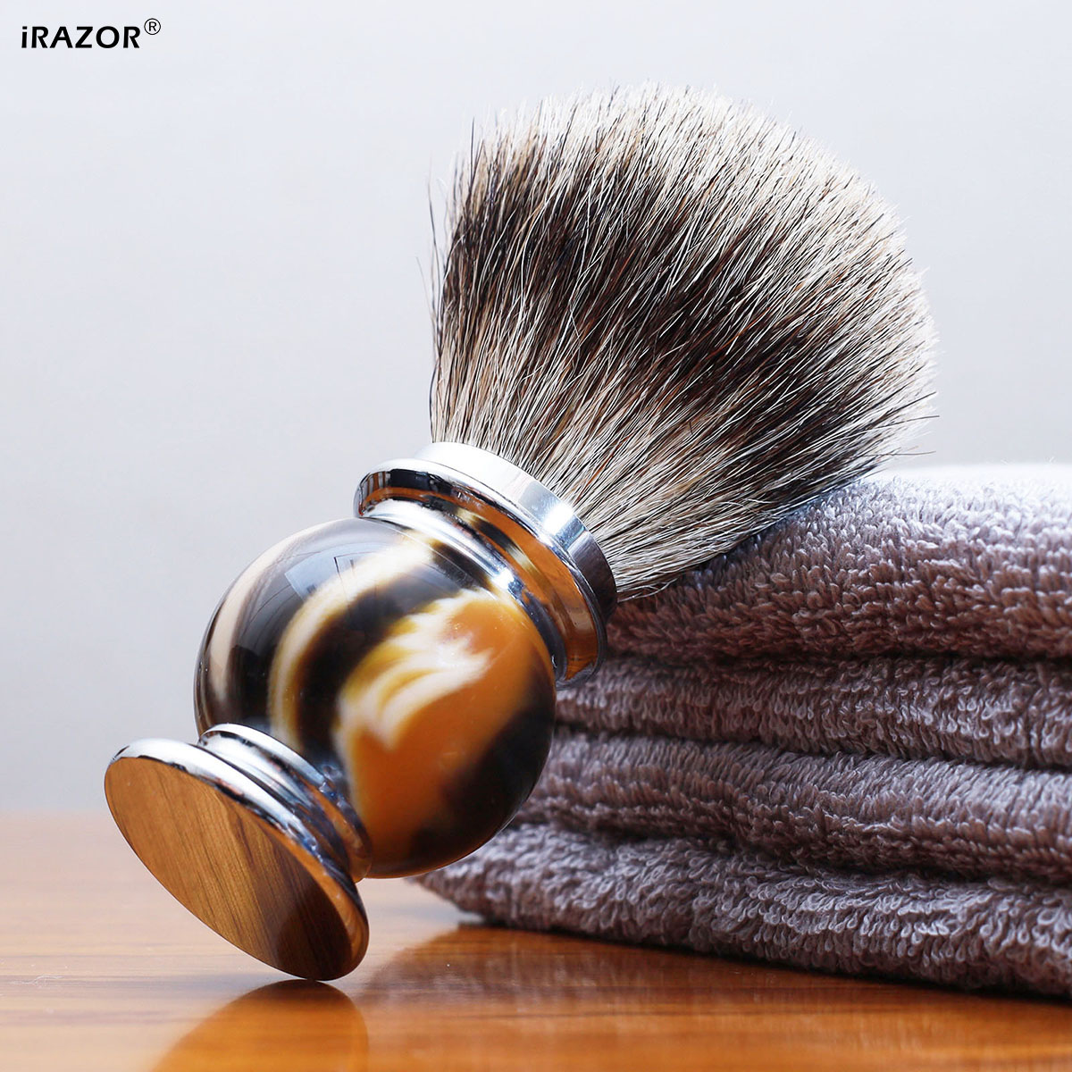 iRAZOR Silvertip Shaving Brush - Mens Grooming Barber recension och pris