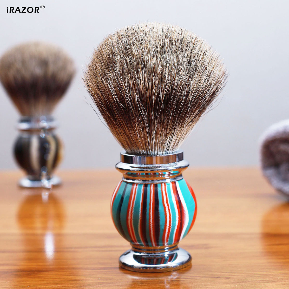 iRAZOR Silvertip Shaving Brush - Mens Grooming Barber recension och pris