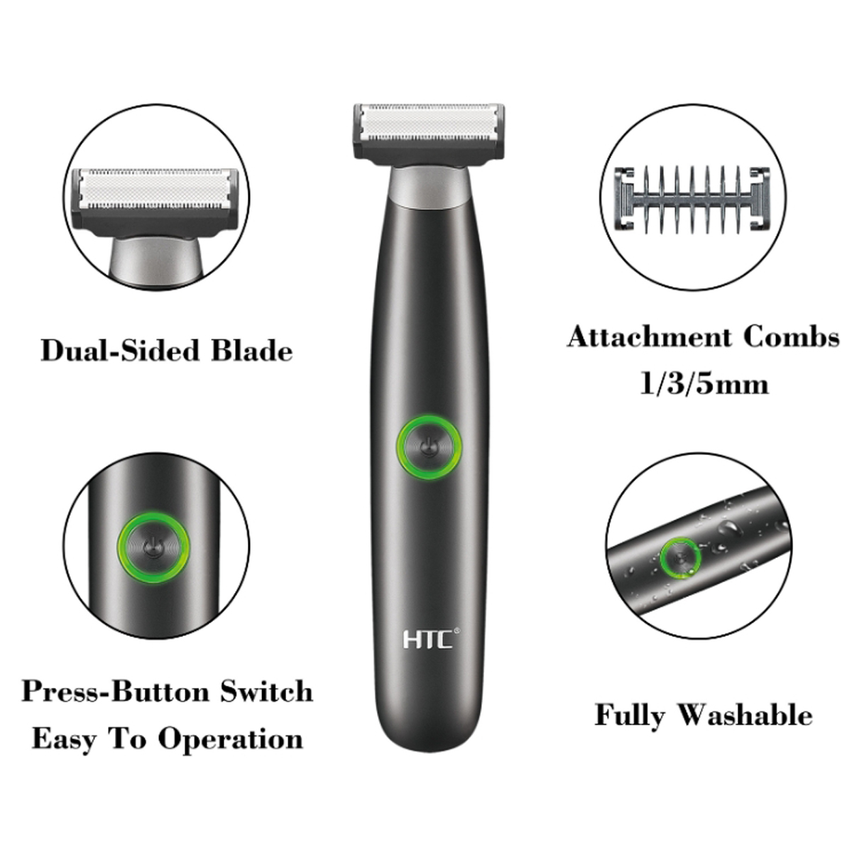 HTC Men's Electric Groin Hair  - Men'S Grooming Hair And Body Wash recension och pris