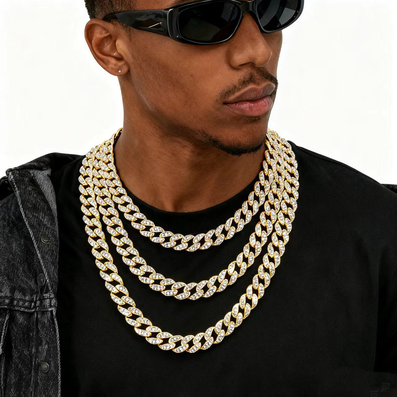 Alloy Round Gold Hip-Hop Neckl - Men'S Grooming House recension och pris