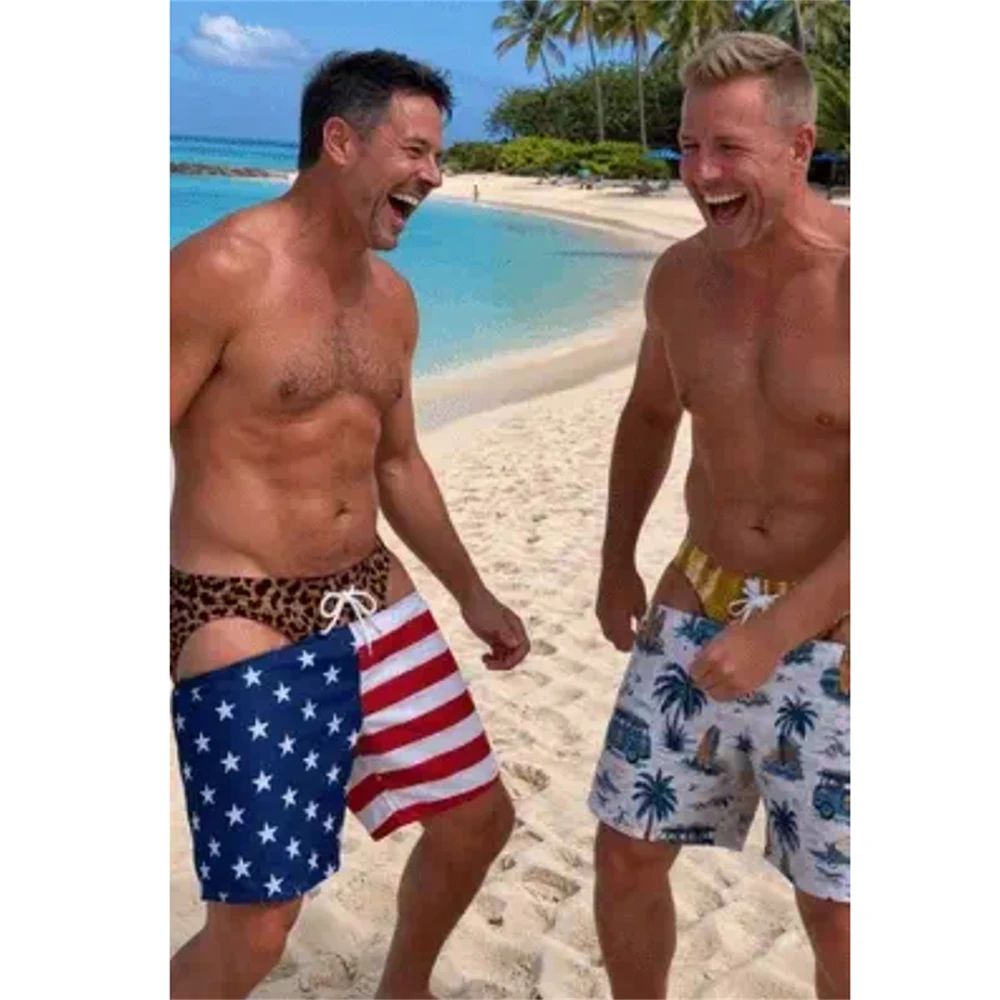 Men Fun Hip Print Swim Trunks, - Men'S Grooming Product recension och pris