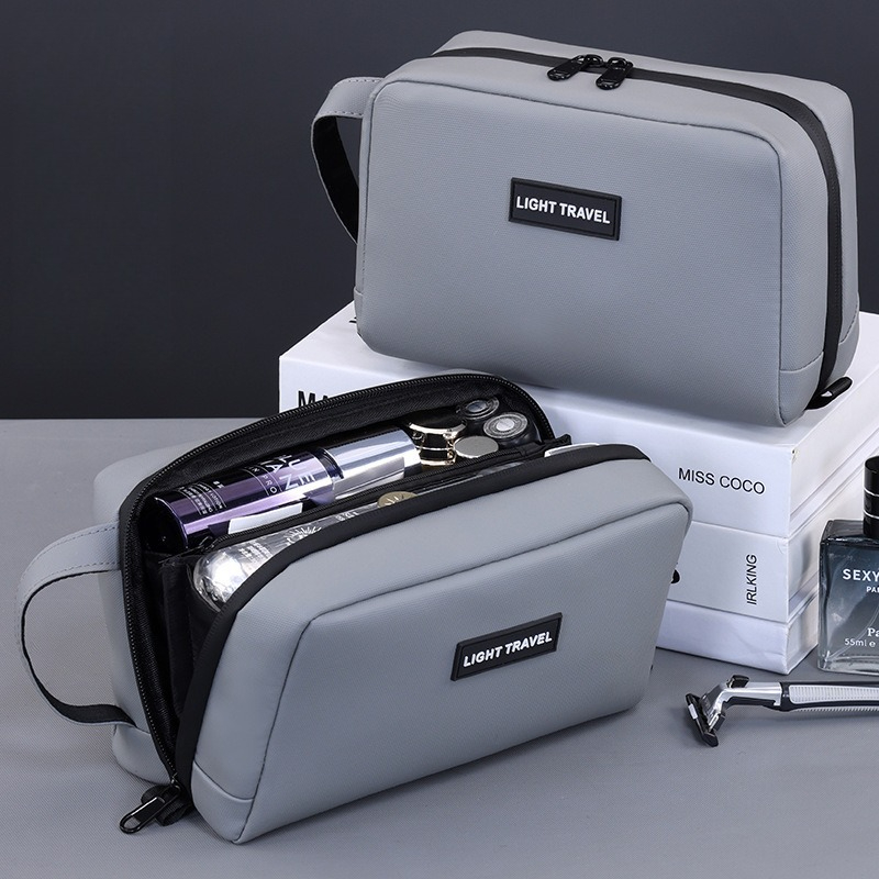 Waterproof Handheld Makeup Bag - Mens Grooming Kit Case recension och pris