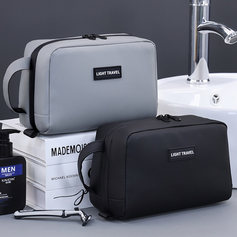 Waterproof Handheld Makeup Bag - Mens Grooming Kit Case recension och pris