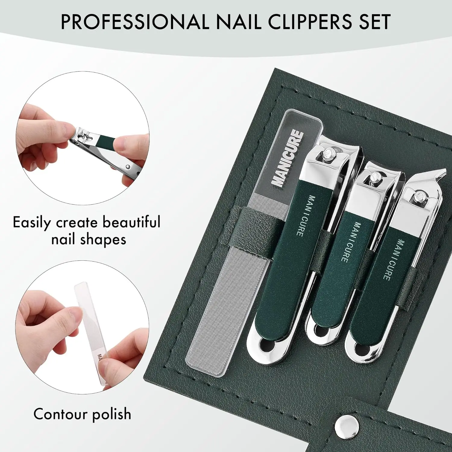 4 Pcs Men/Women Manicure Trave - Mens Grooming Travel Kit recension och pris
