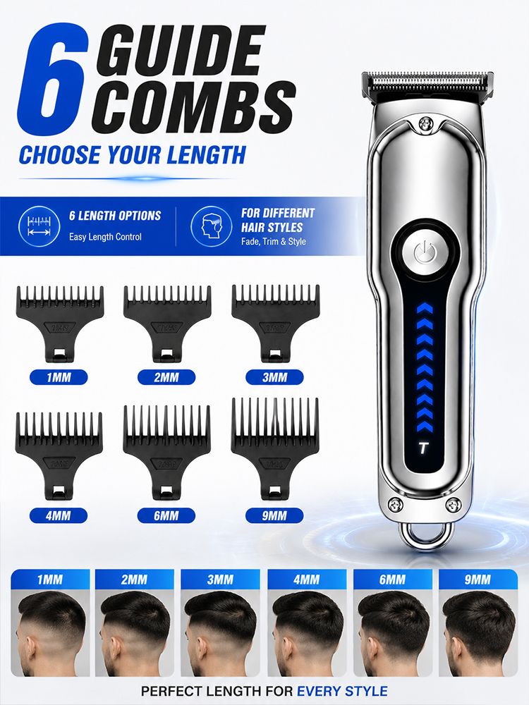 Men Hair Clipper T-Blade Cordl - Beard Trimmer Cordless recension och pris