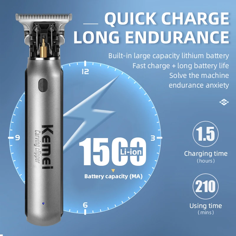 KEMEI Professional Electric Ha - Beard Trimmer Cordless recension och pris