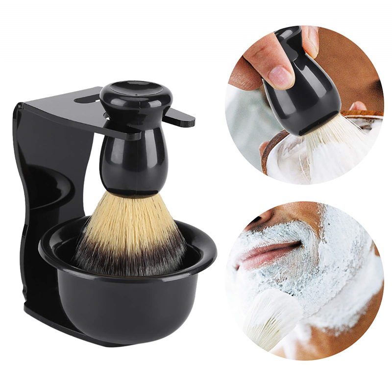 Shaving Brush and Bowl with Ac - Mens Grooming Barber recension och pris