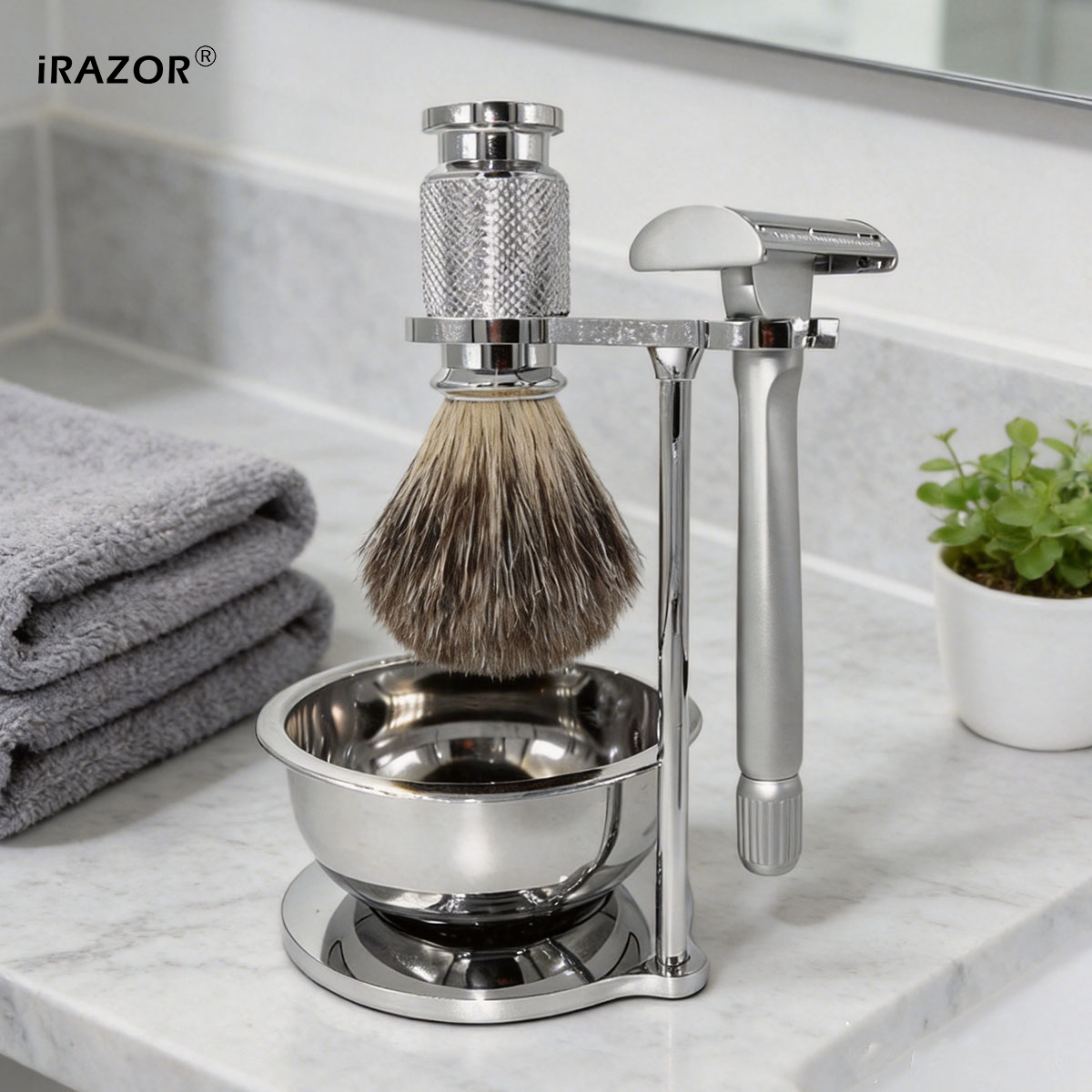 iRAZOR Butterfly Open Double E - Mens Grooming Kit Gift recension och pris