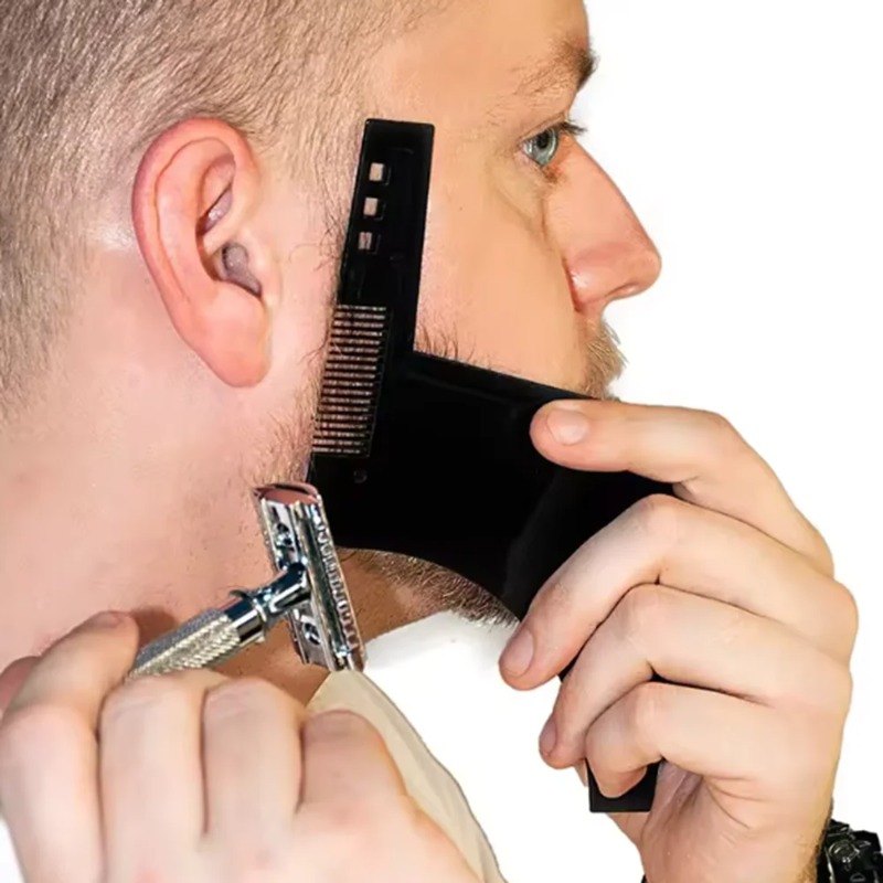 1PC Men Beard Shaping Template - Men'S Grooming Product recension och pris