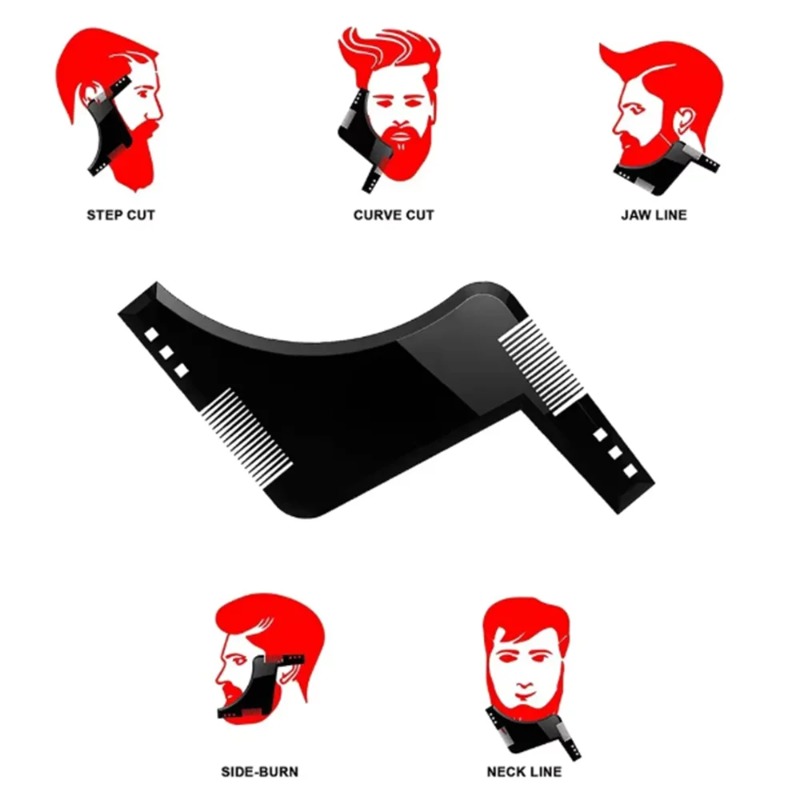 1PC Men Beard Shaping Template - Men'S Grooming Product recension och pris