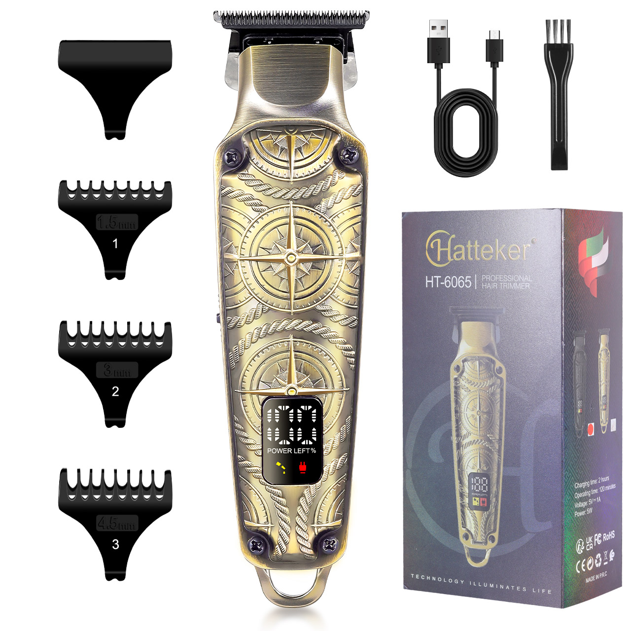 Hatteker Retro Hair Trimmer fo - Men'S Grooming Hair And Body Wash recension och pris