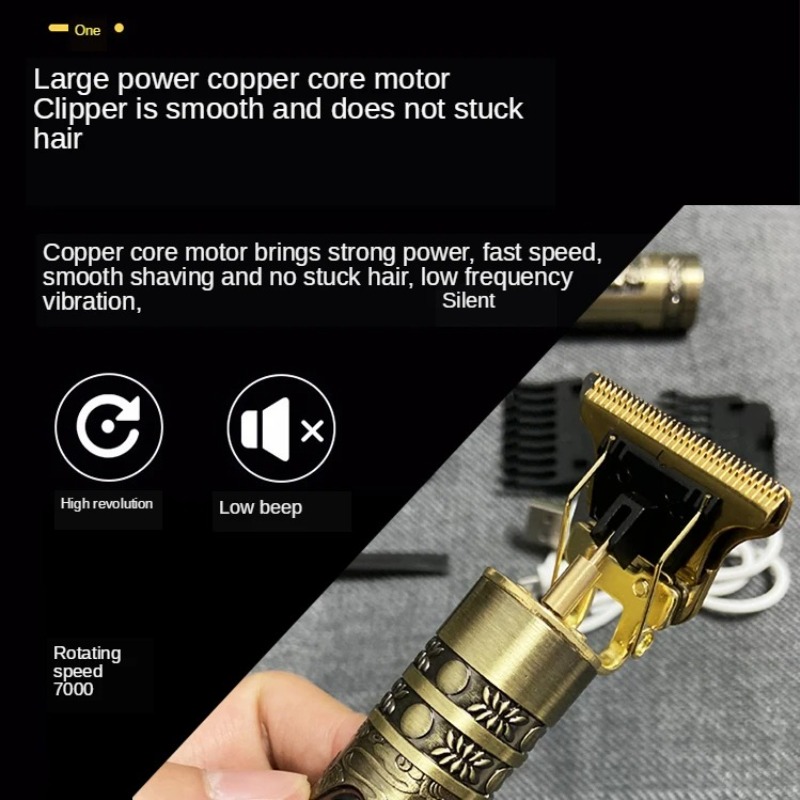 Zero Gap Hair Trimmer T9 Clipp - Beard Trimmer Cordless recension och pris