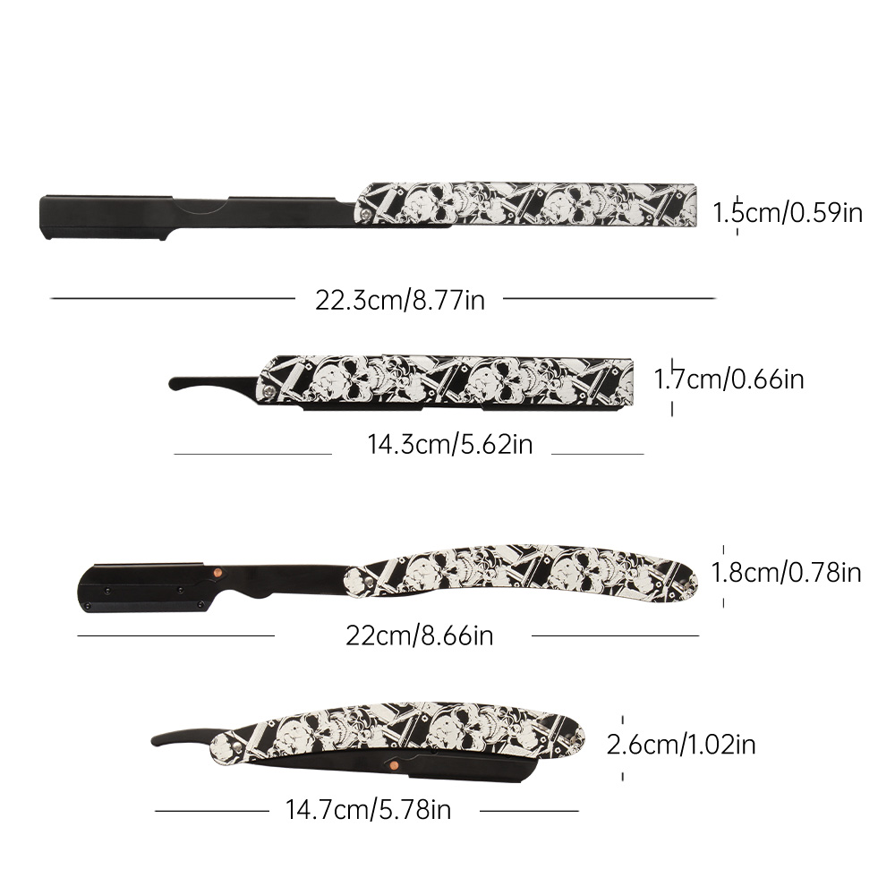 Vintage Skull Art Print Handle - Men'S Grooming Eyebrow Trimming recension och pris