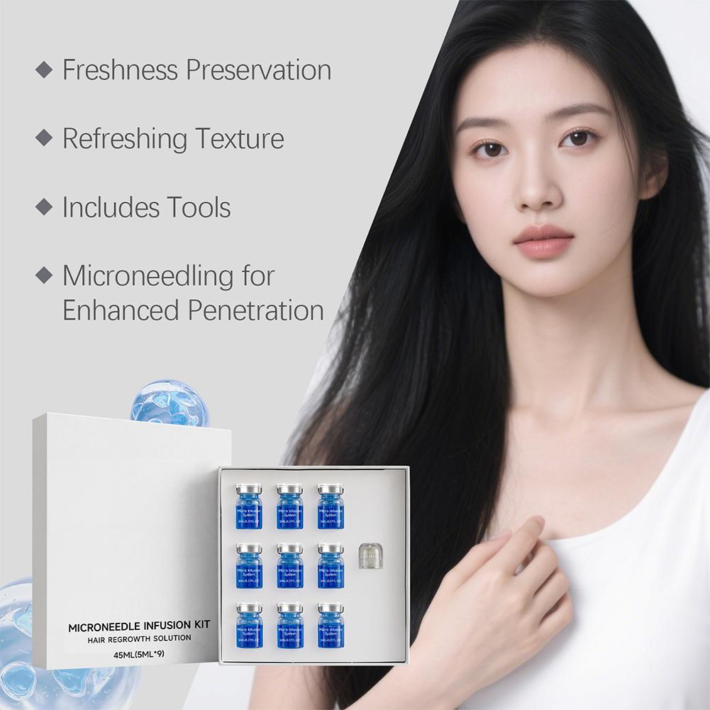 Microneedle Hair Regrowth Kit  - Ingrown Hair Serum recension och pris