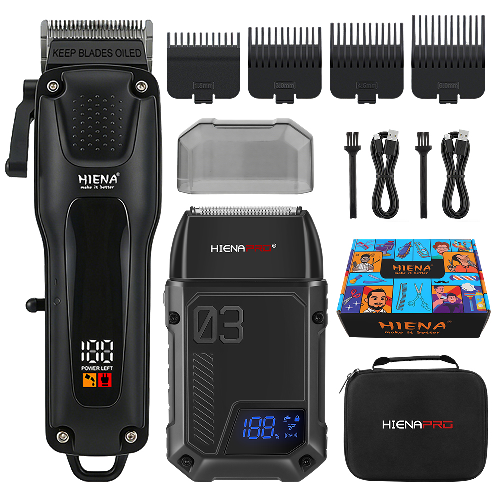 HIENA PRO 2-in-1 Cordless Hair - Mens Grooming Kit Gift recension och pris
