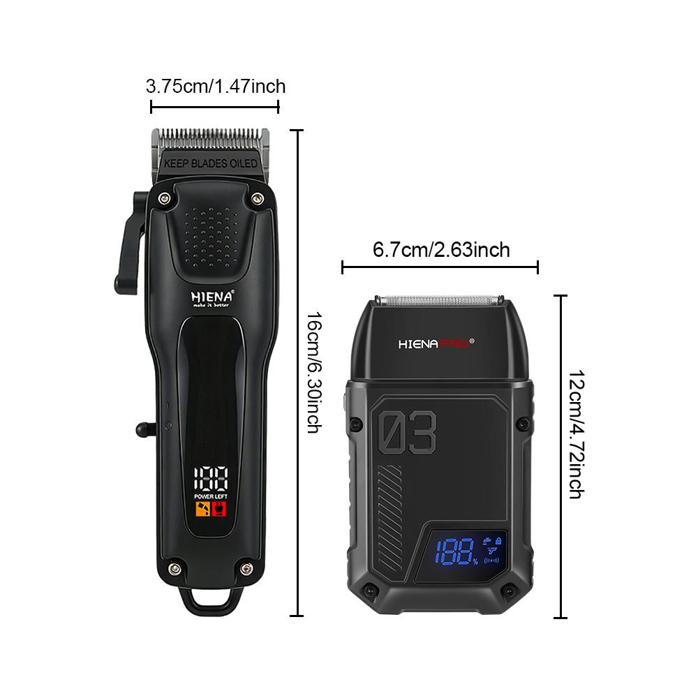 HIENA PRO 2-in-1 Cordless Hair - Mens Grooming Kit Gift recension och pris