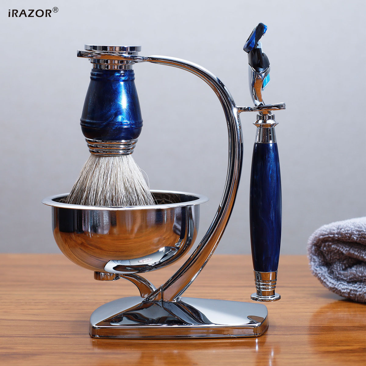 iRAZOR Royal Blue Luxury Men's - Men'S Grooming Set Gift recension och pris