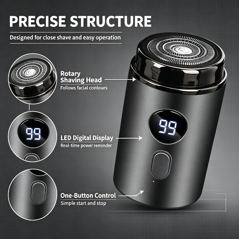 USB Rechargeable Waterproof El - Mens Grooming Box recension och pris