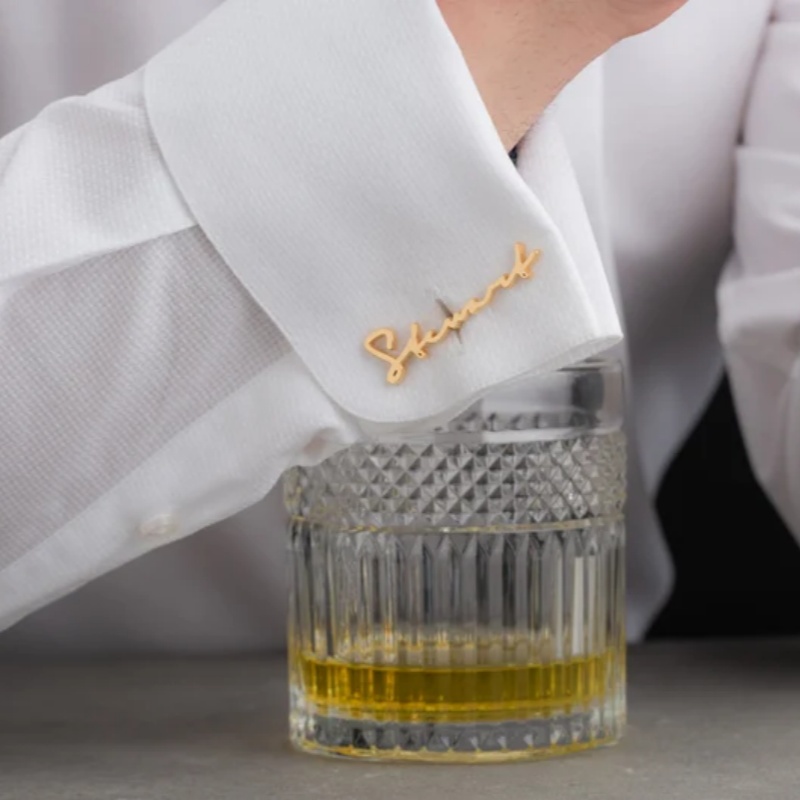 Custom Name Cufflinks 18K Gold - Men'S Grooming & Health Made Simple recension och pris