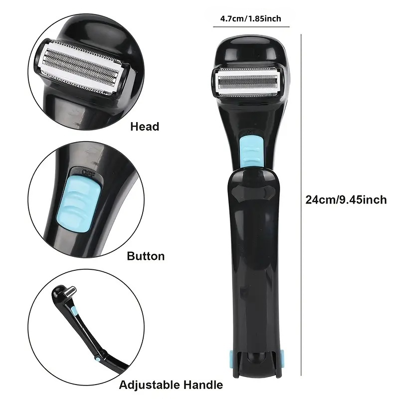 Rechargeable Electric Back Sha - Men'S Grooming Hair And Body Wash recension och pris