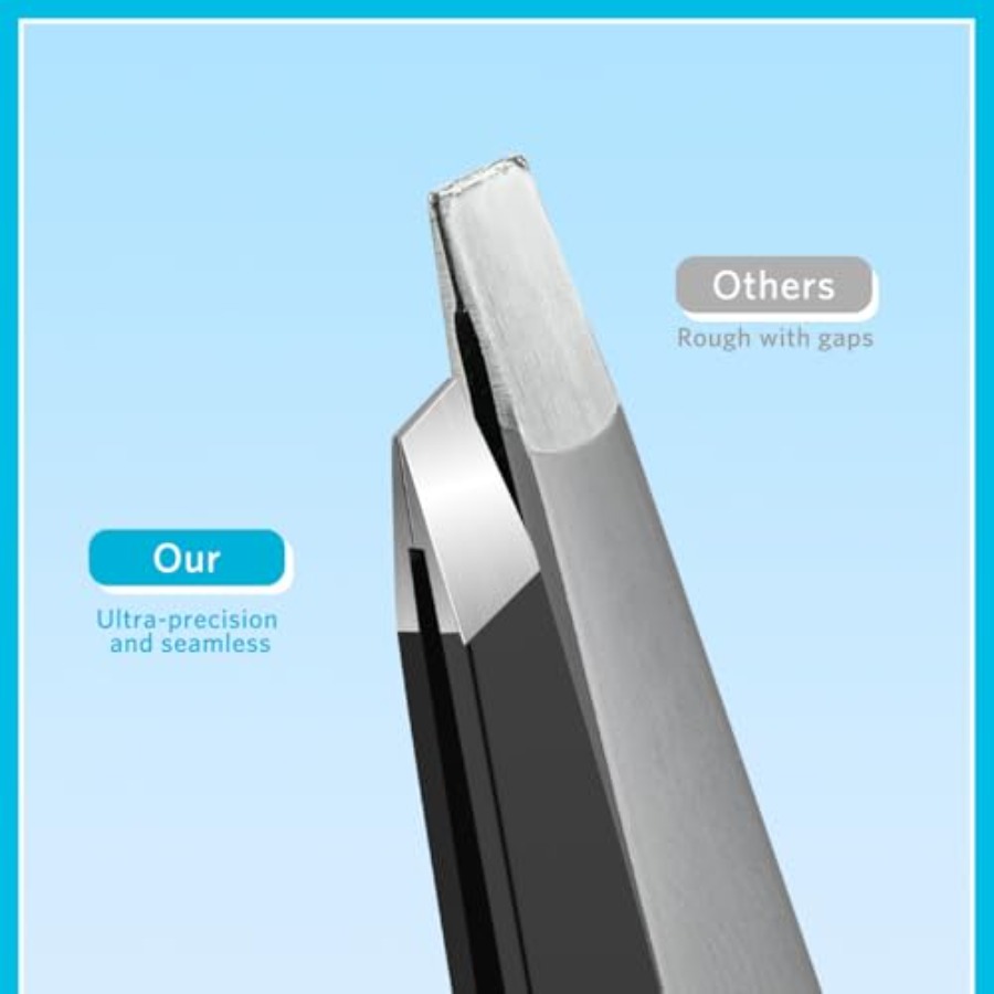zz-Tweezers Set for Men 9 Pcs  - Mens Grooming Kit Case recension och pris