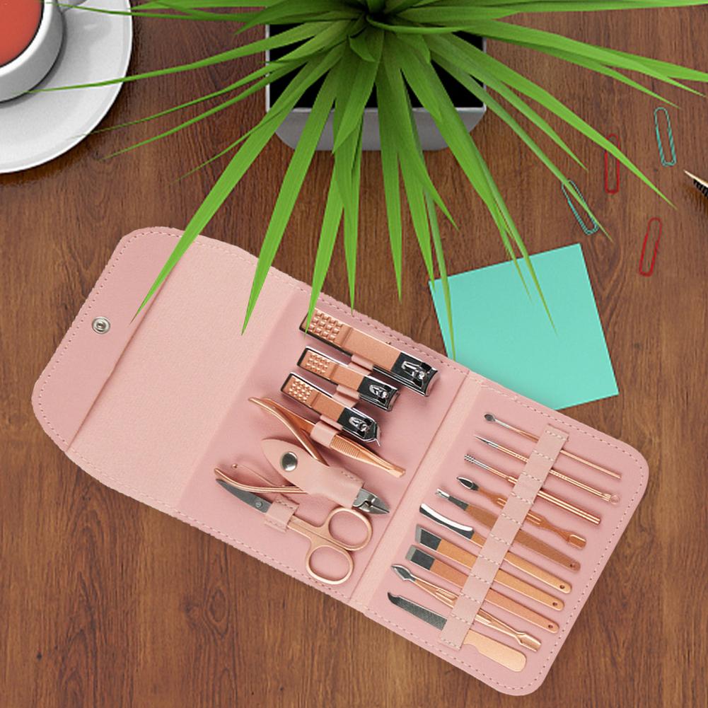 Travel Mini Manicure Set Nail  - Mens Grooming Kit Case recension och pris